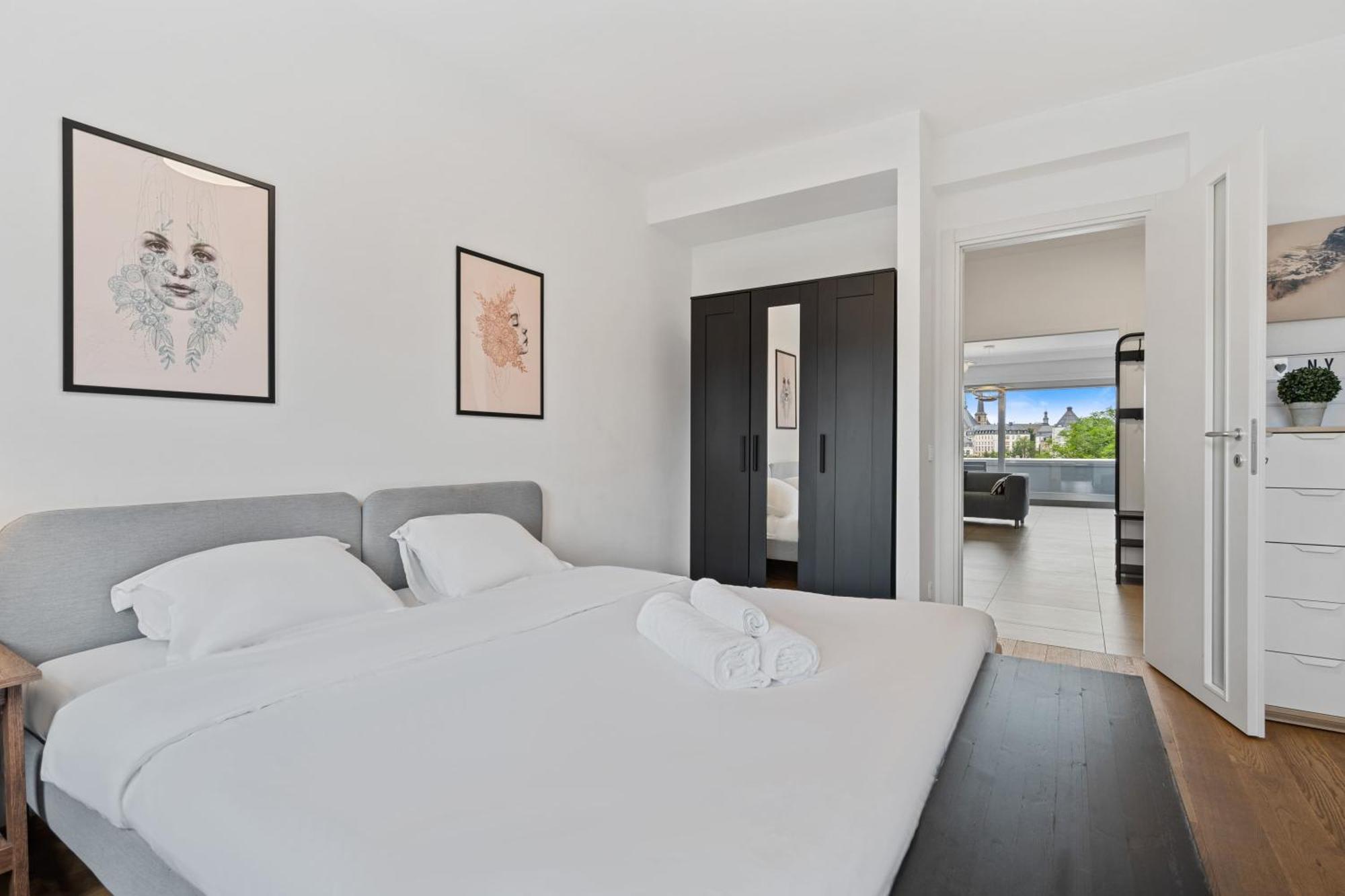 Central Lux 2Br Apt With City Views & Balcony Luxemburg Exteriör bild